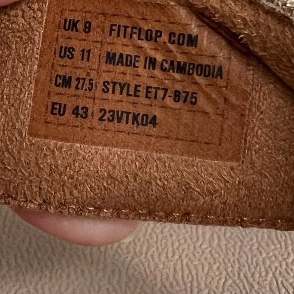 FitFlop Women's Lulu Glitz Slide Sandals Size 11 - Picture 8 of 8